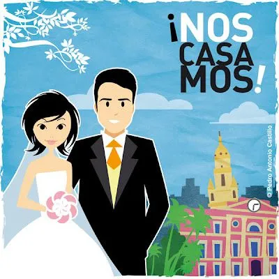 Pedro Antonio Castillo - ilustración: Invitación de boda Pedro Antonio Castillo - ilustración: Invitación de boda