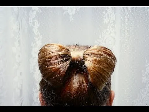 Peinado con forma de lazo-pedido Amanda - YouTube
