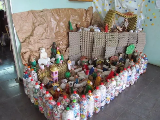 Pesebres con Material Reciclable ~ FRANCISCANAS POPAYAN