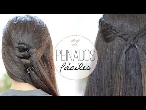 Peinados fáciles y bonitos - YouTube
