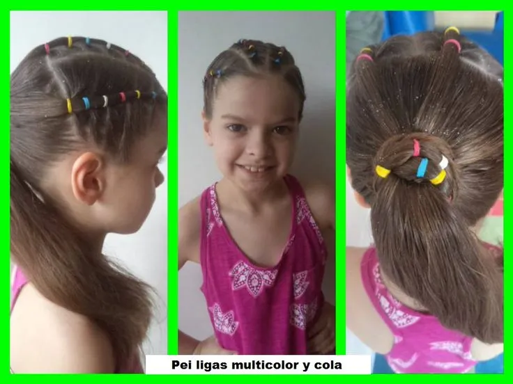 Peinados con ligas para niñas | Tips De Madre