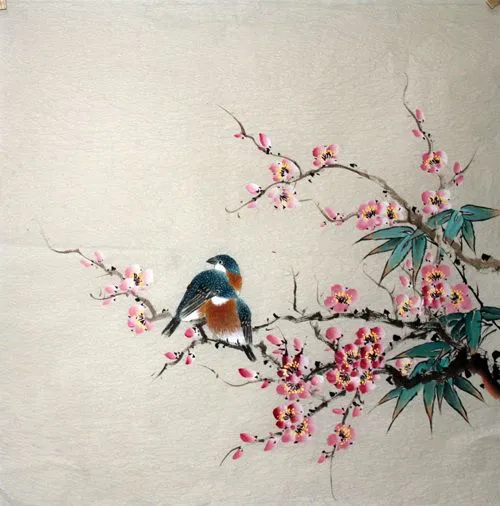 Peinture Chinoise: Pájaros y flores - Pintura china CNAG235372 ...