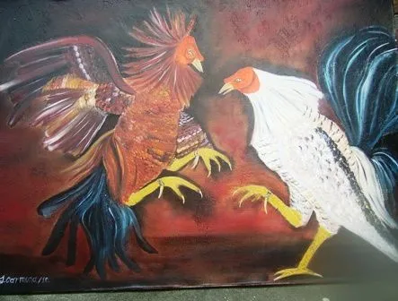 pelea de gallos jorge ivan carmona - Artelista.com