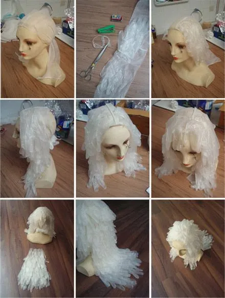 Basurillas » Blog Archive » Cómo hacer una peluca con guantes ...