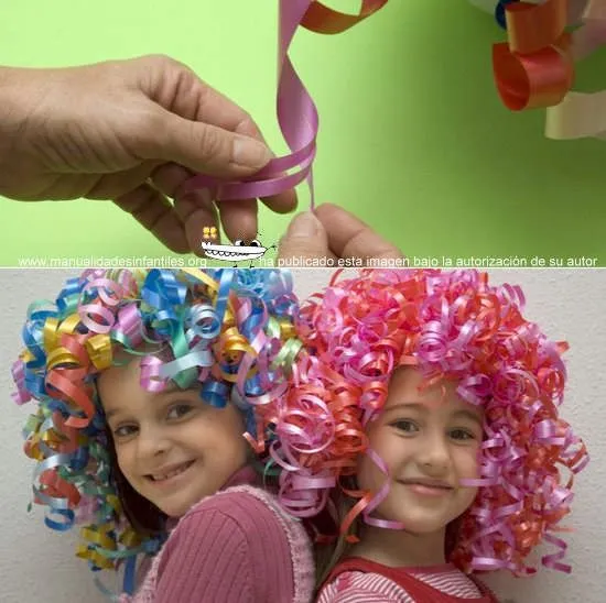 Cómo hacer una peluca de papel - Manualidades Infantiles