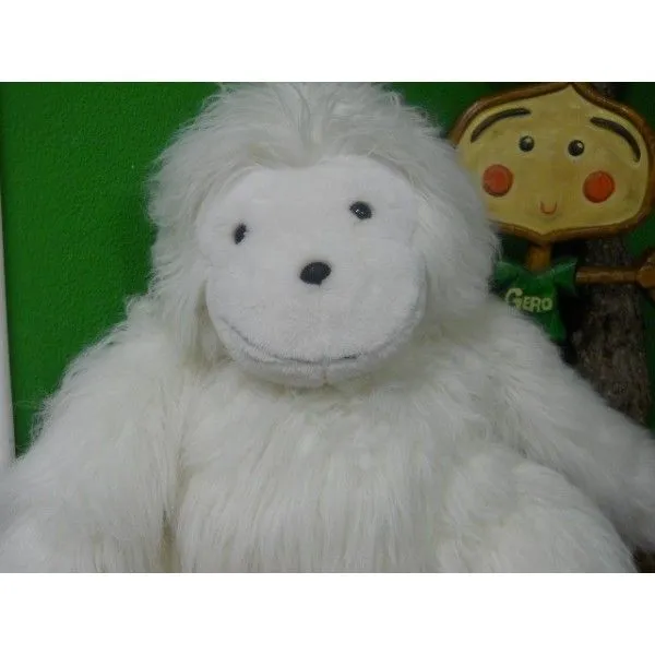 Peluche grande de mono color blanco. Altura 90 cm - Gero Sonajero