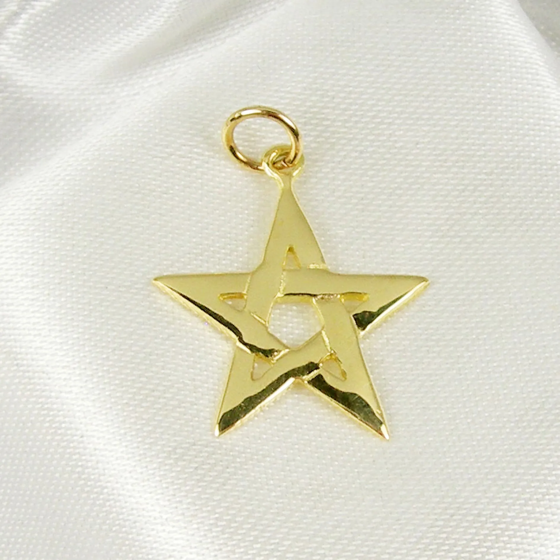 Pentagrama de estrella de cinco puntas símbolo mágico colgante - Etsy México