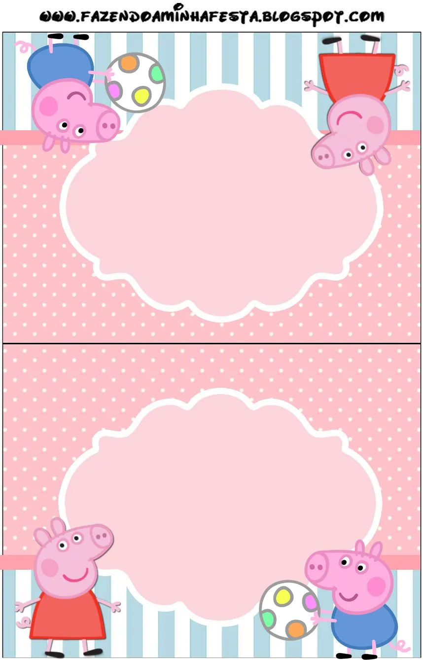 Peppa Pig: invitaciones para imprimir gratis. - Ideas y material ... Peppa Pig: invitaciones para imprimir gratis. - Ideas y material ...