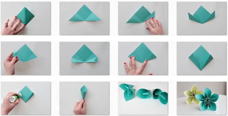 Pequeñas flores en origami | i24Web