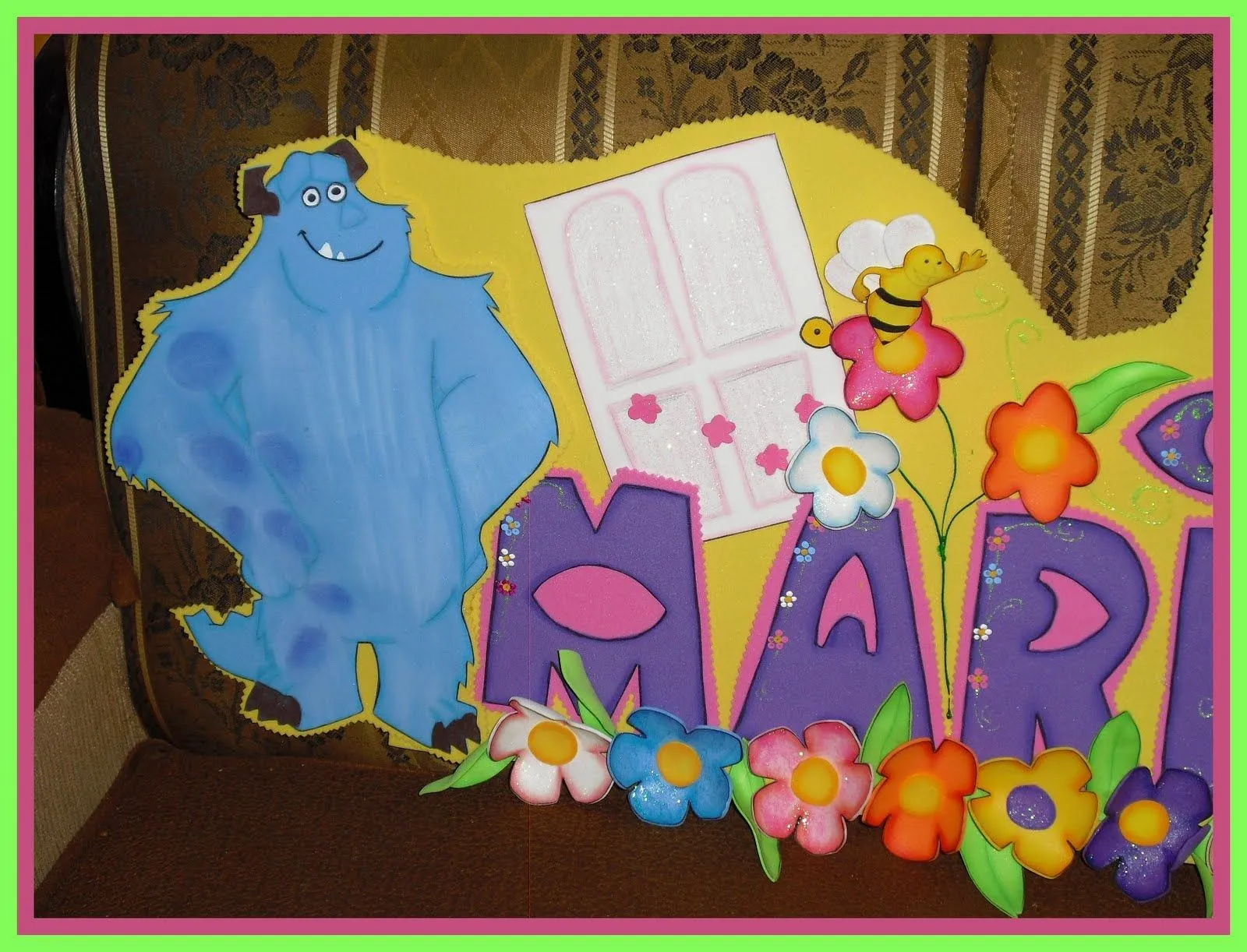 mis pequeñas manualidades: nombre decorado monsters inc