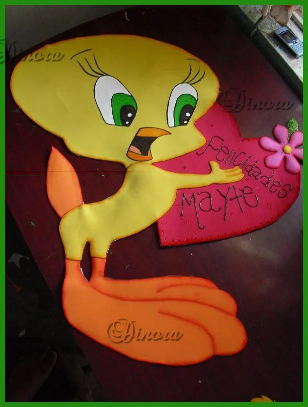mis pequeñas manualidades: piolin y la cara de campanita en fomi mis pequeñas manualidades: piolin y la cara de campanita en fomi