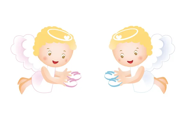 pequeños angelitos — Vector stock © justaa #5381219