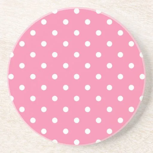 Pequeños lunares blancos en rosas fuertes posavasos diseño de Zazzle. Pequeños lunares blancos en rosas fuertes posavasos diseño de Zazzle.