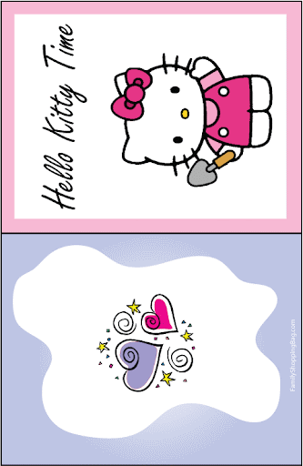 Invitaciones cumpleaños de Hello Kitty para imprimir | Busco Imágenes