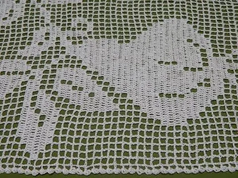 Pera tejida para Mantel o Cortina Crochet parte 2 de 3 - YouTube