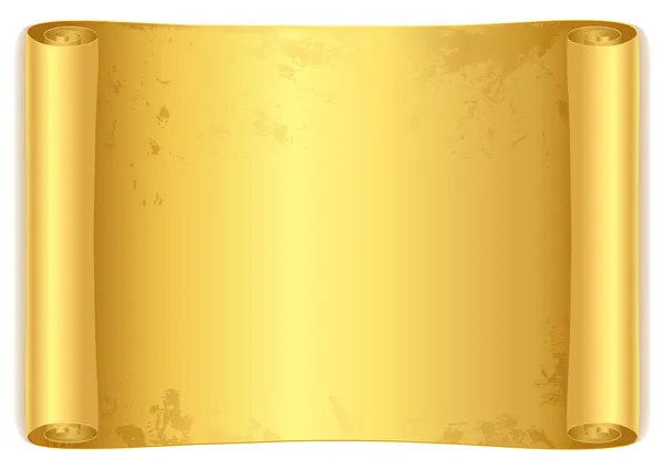 Pergamino dorado aislado — Vector stock © Shiny777 #19442997