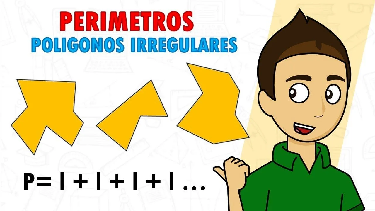 PERIMETRO DE FIGURAS IRREGULARES Super facil - Para principiantes  (POLIGONOS IRREGULARES) - YouTube