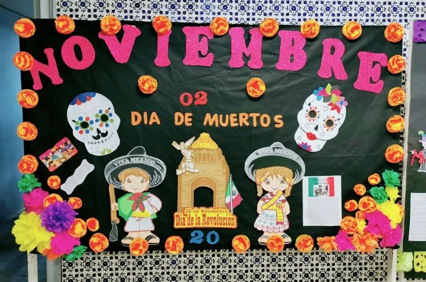 Periódico mural del mes de noviembre | Murales escolares, Periodico mural  noviembre, Periodico mural