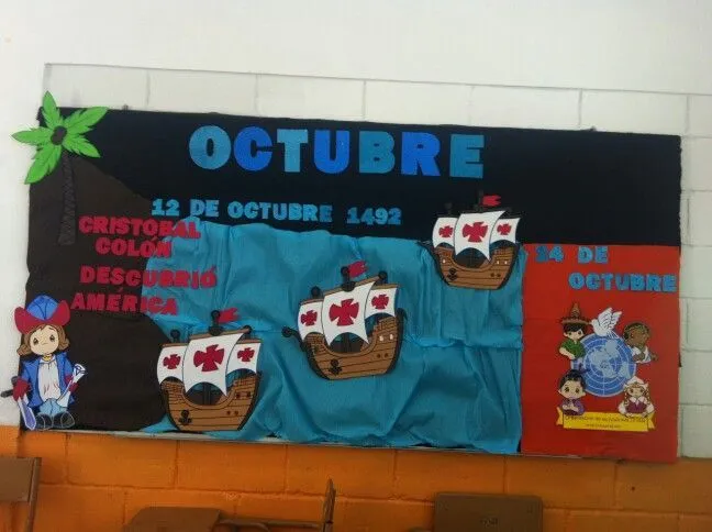 Periodico mural Octubre | classroom | Pinterest | Murales