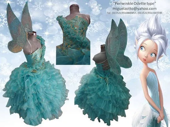 Periwinkle tinkerbell sister girl costume dressup disguise dress ...