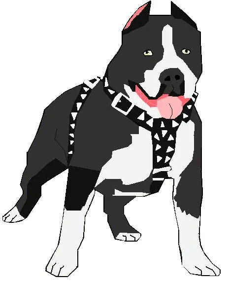 Dibujo de un perro pitbull - Imagui