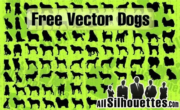 Perros vector Siluetas Siluetas vectoriales - vectores gratis para ...