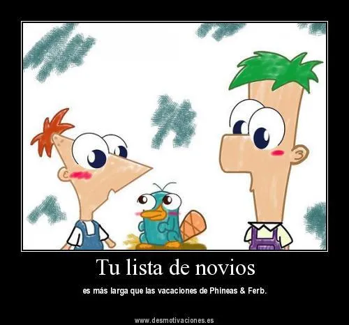 Phineas, ferb y Perry el ornitorrinco bebé - Imagui