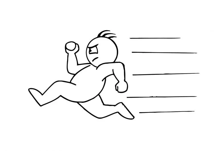 Dibujo hombre corriendo - Imagui