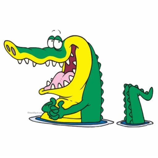personaje de dibujos animados tonto del cocodrilo llavero ...