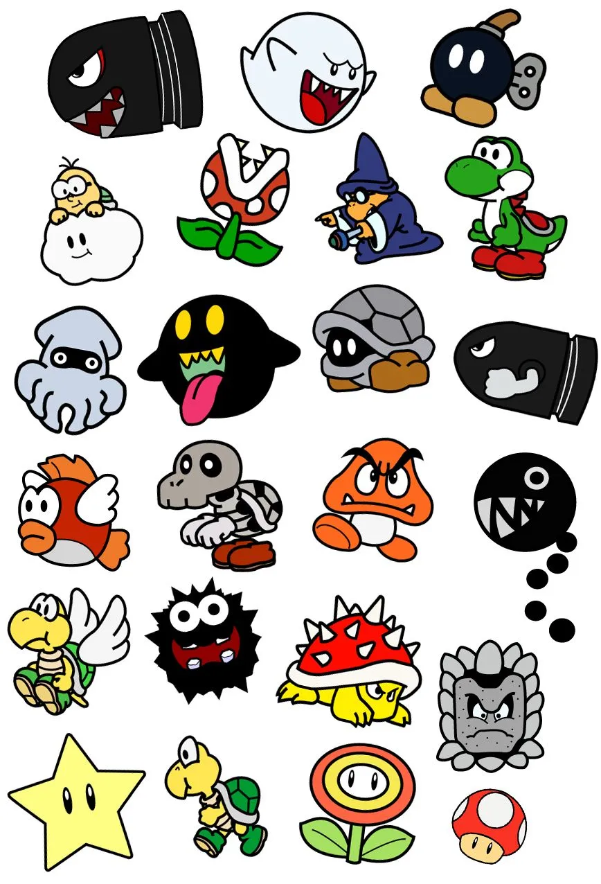 Personajes de Mario Bros by luigicuau10 on DeviantArt