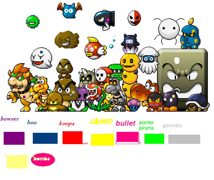 Todos los personajes de Mario Bros con nombres - Imagui Todos los personajes de Mario Bros con nombres - Imagui