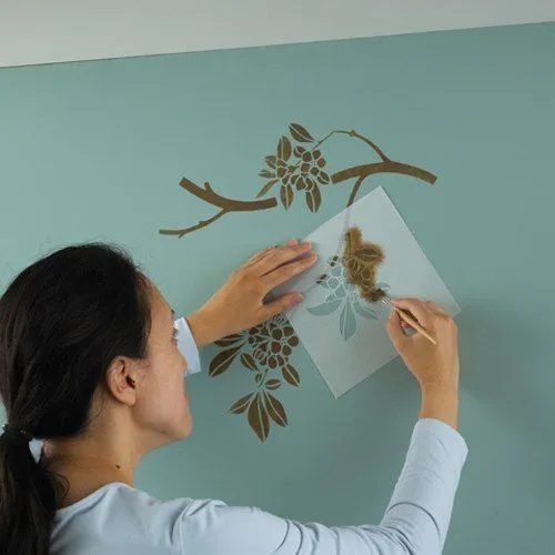 Guias de flores para pintar en la pared - Imagui