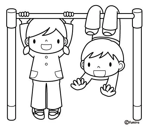 Dibujo de personas haciendo ejercicios - Imagui