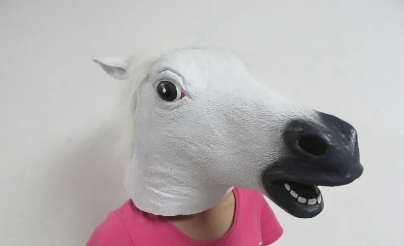 Accoutrements la cabeza de caballo máscara con Fur Mane-Máscaras ...