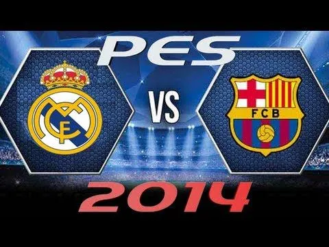 PES 2014 Barcelona vs Real Madrid - Uefa Champions League - YouTube