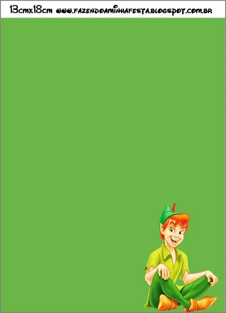 Peter Pan: invitaciones para imprimir gratis e imágenes. | Ideas y ...