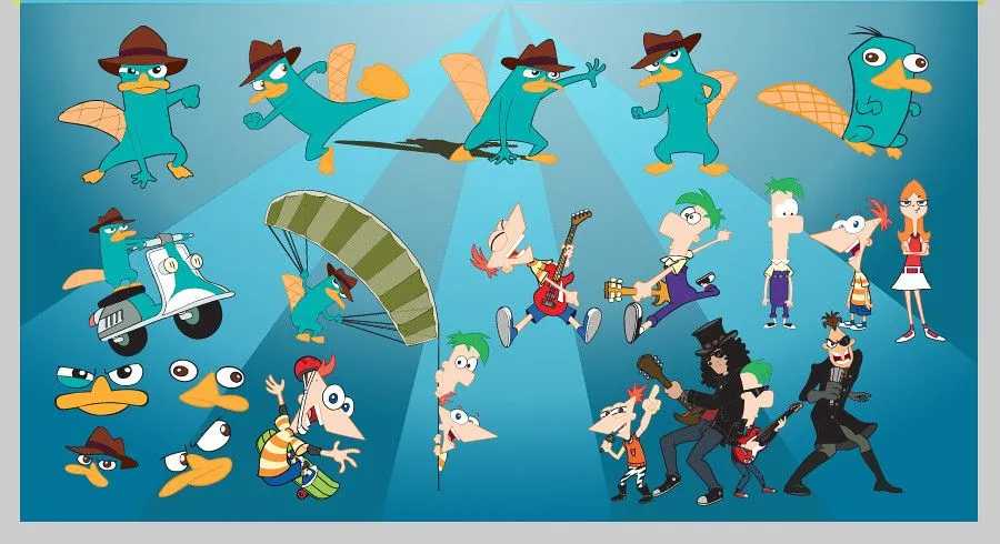 Phineas y Ferb vectores gratis - Imagui