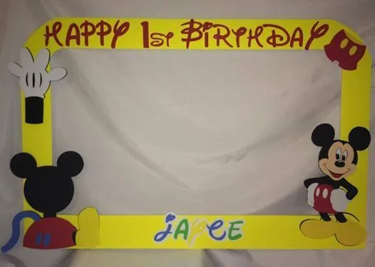photo frame party prop Mickey mouse clubhouse to take pictures ...