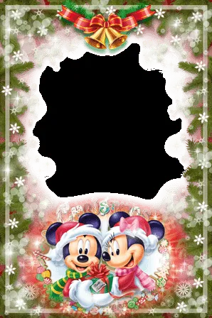 Photo frames. Christmas with Mickey and Minnie