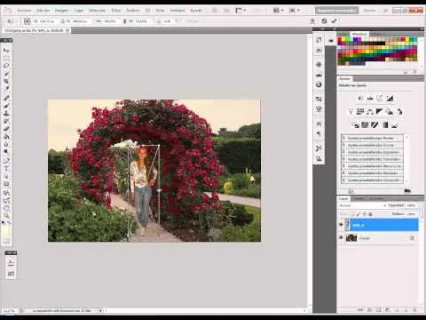 Photoshop cs5 - Fotomontaje en paisaje - YouTube