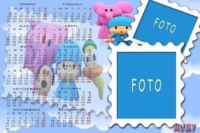 Photoshop-Mumy: Calendario Pocoyo