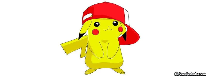 Las Mejores Portadas para tu perfil de Facebook: Pikachu con gorra