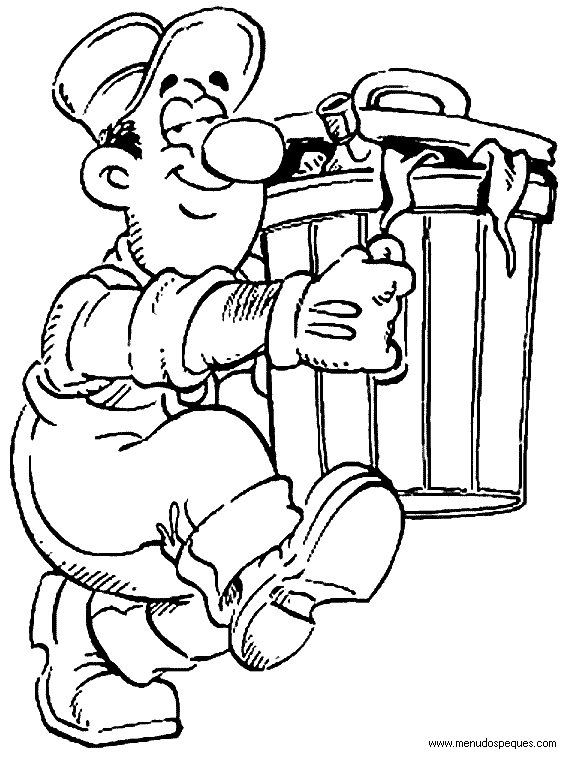 Dibujo de un basurero - Imagui