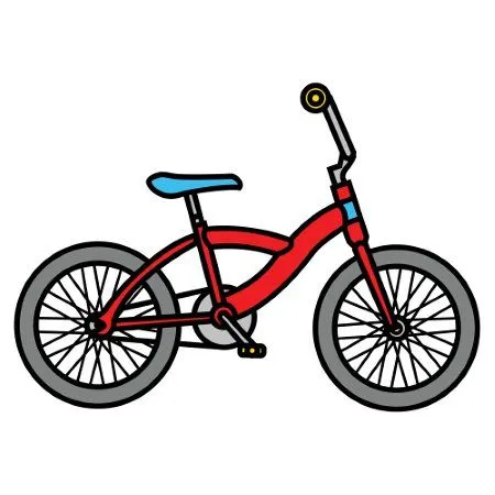 Bicicleta dibujo color - Imagui