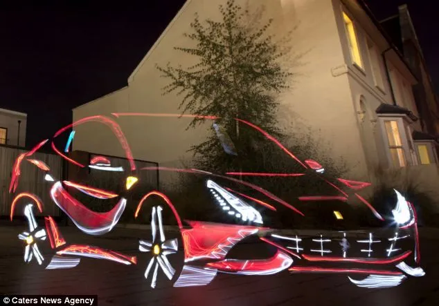Pictured: British artists create Ghostly Tron-style supercar ...