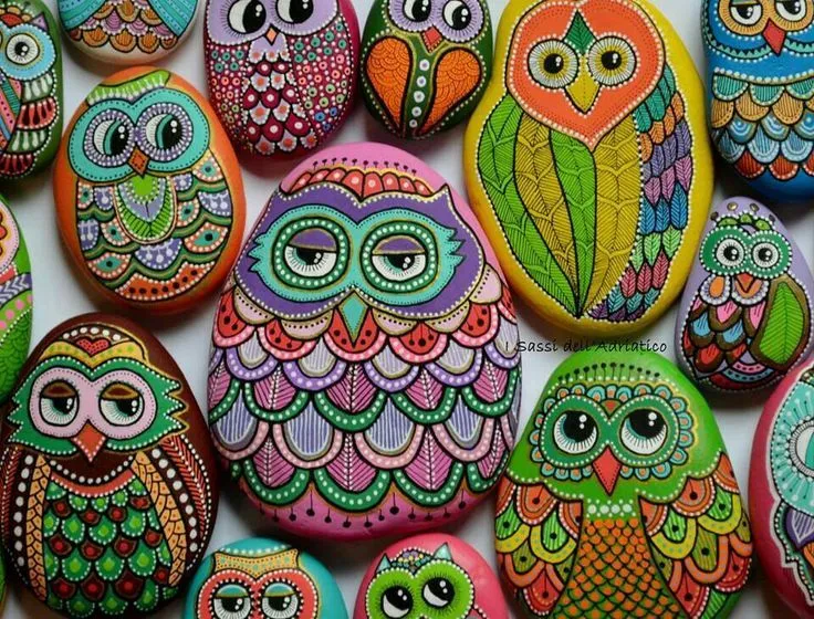 Piedras pintadas buhos | buhos - owl | Pinterest