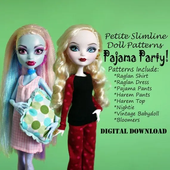 Pijama Party Mega Pack Patrón de ropa para las por DGRequiem