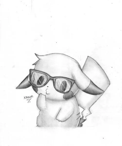 Dibujos a lapiz pikachu - Imagui