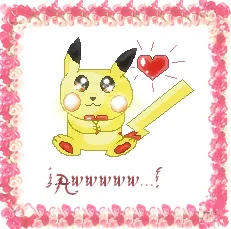Quién dijo que Pikachu no era tierno? Por Marina101.