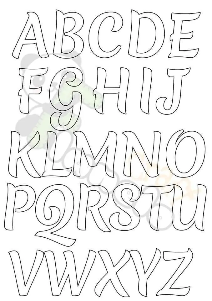 Pin de BettyEu en alfabeto | Moldes de letras, Moldes de letras bonitas,  Letras disney para imprimir